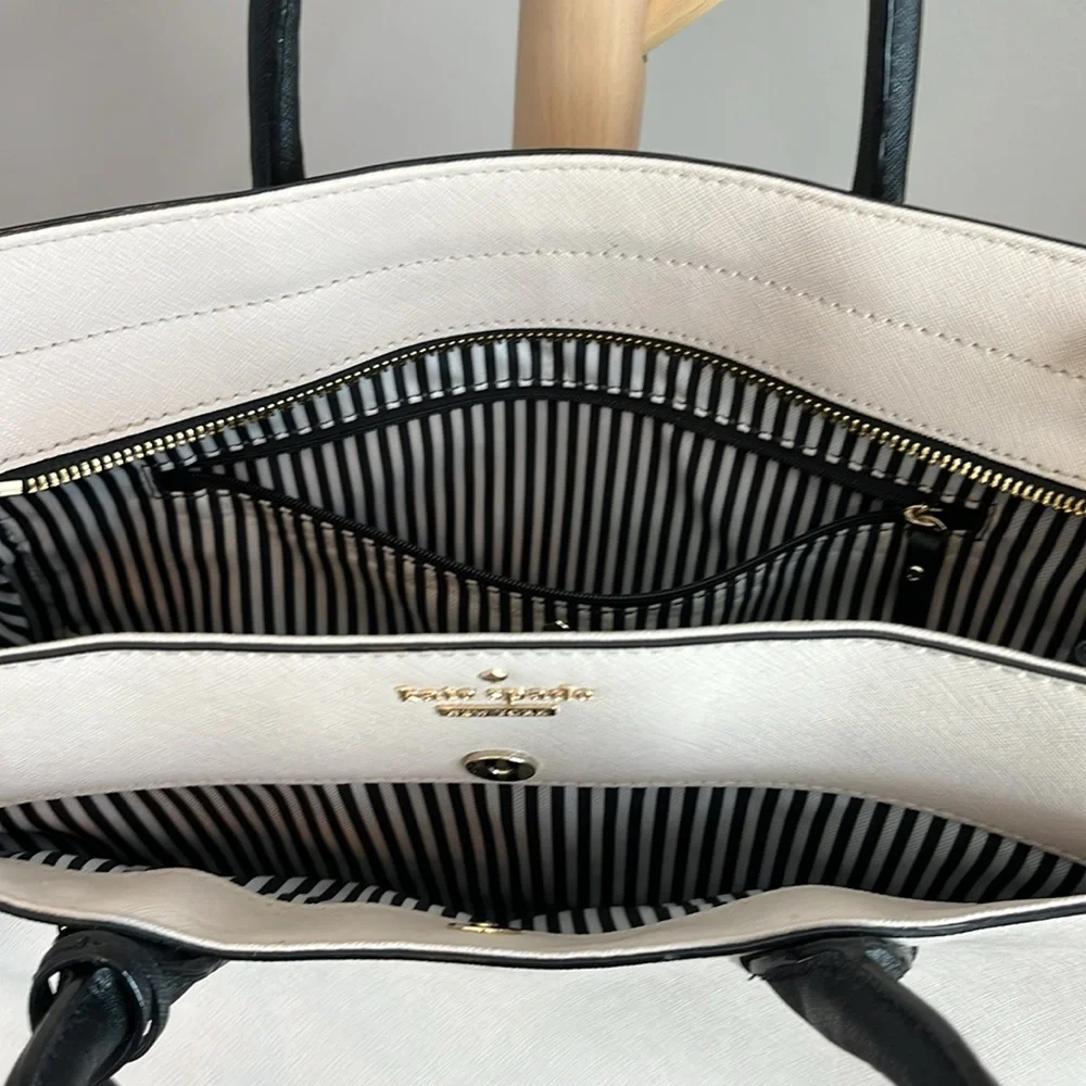 Kate Spade Black and White Satchel - Picture 7 of 16